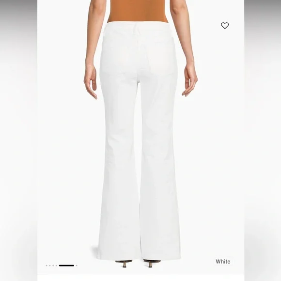 NWT Good American White Good Legs Flare Jeans - Picture 2 of 12